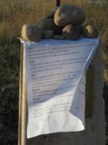 One of many examples of an impromptu cairn along the Camino.